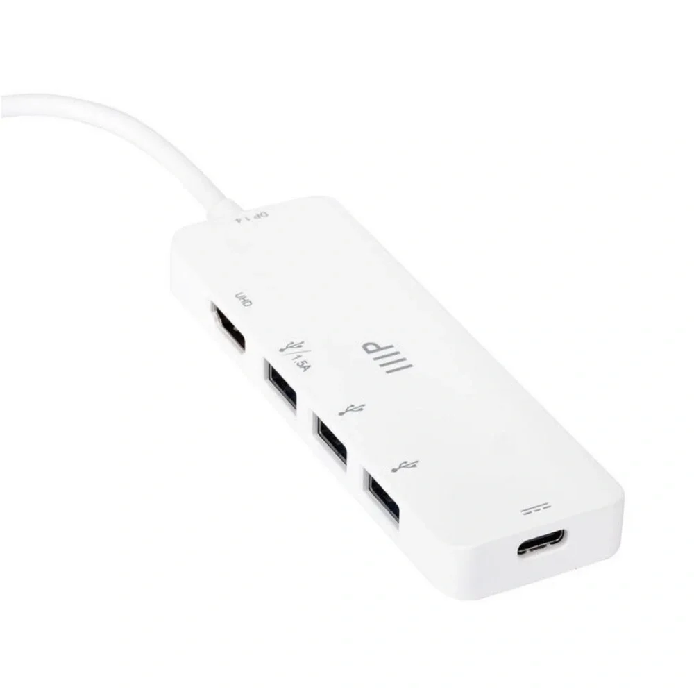 NWT Monoprice 5-in-1 USB-C to 4K HDMI Display Adapter & USB Hub,Docking Station